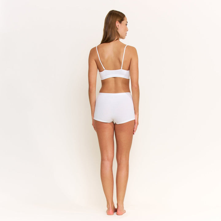 Emma Boyshort in White