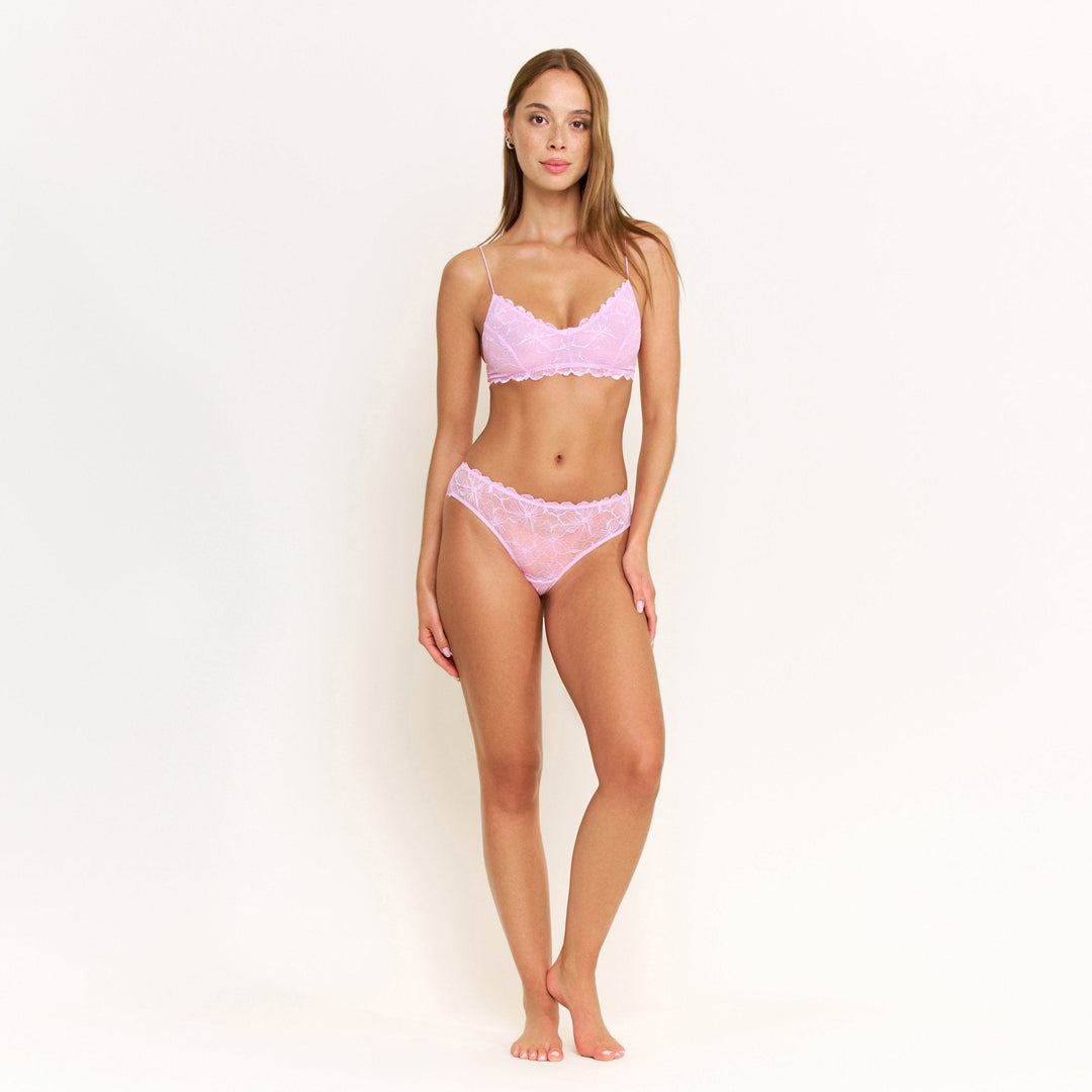 Jessa Lace Bikini in Petal