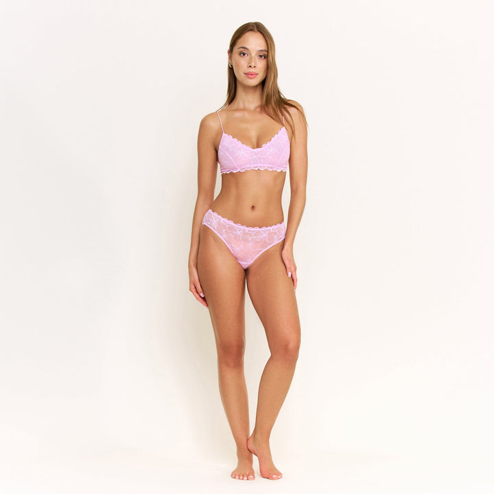 Jessa Lace Bikini in Petal
