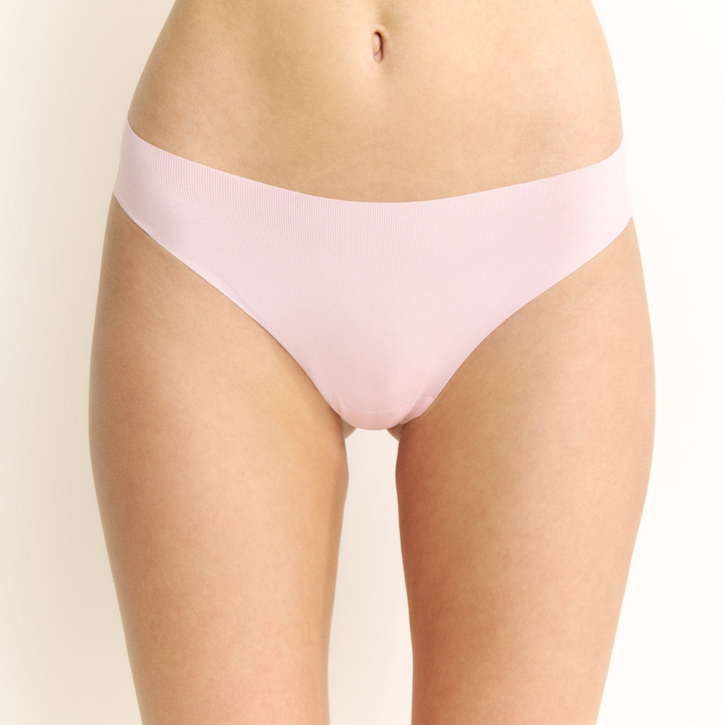 Like Nothing Thong 3-Pack in Basics & Budding Pink