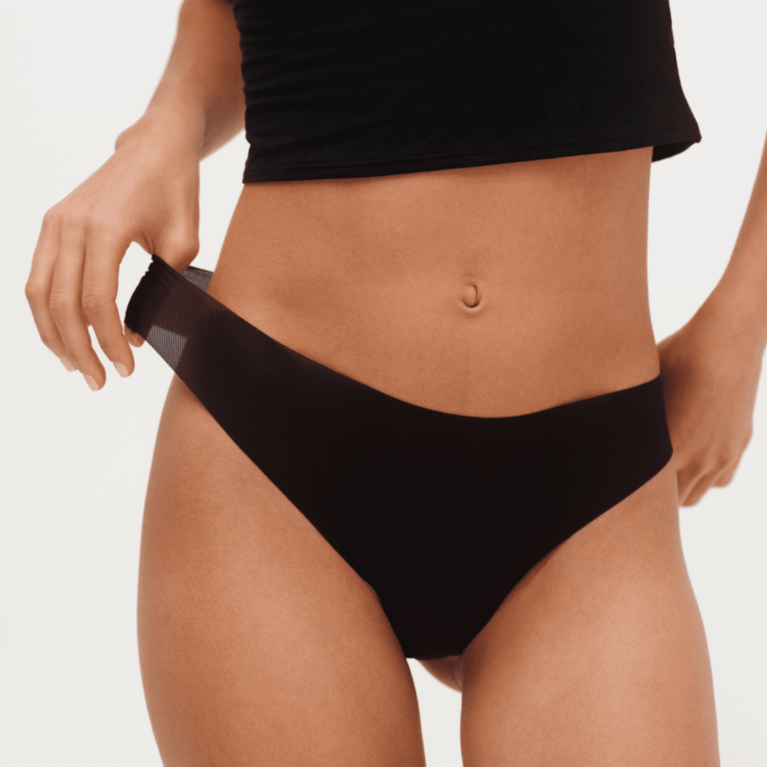 Like Nothing Thong in Black