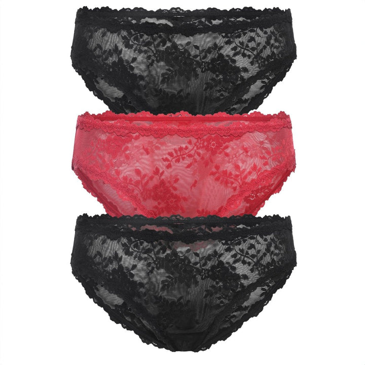 Maria Bikini 3-Pack in Black/Love Song/Black