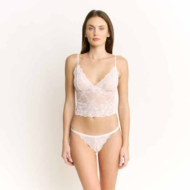Riot Lace Cami in Ballet Slipper